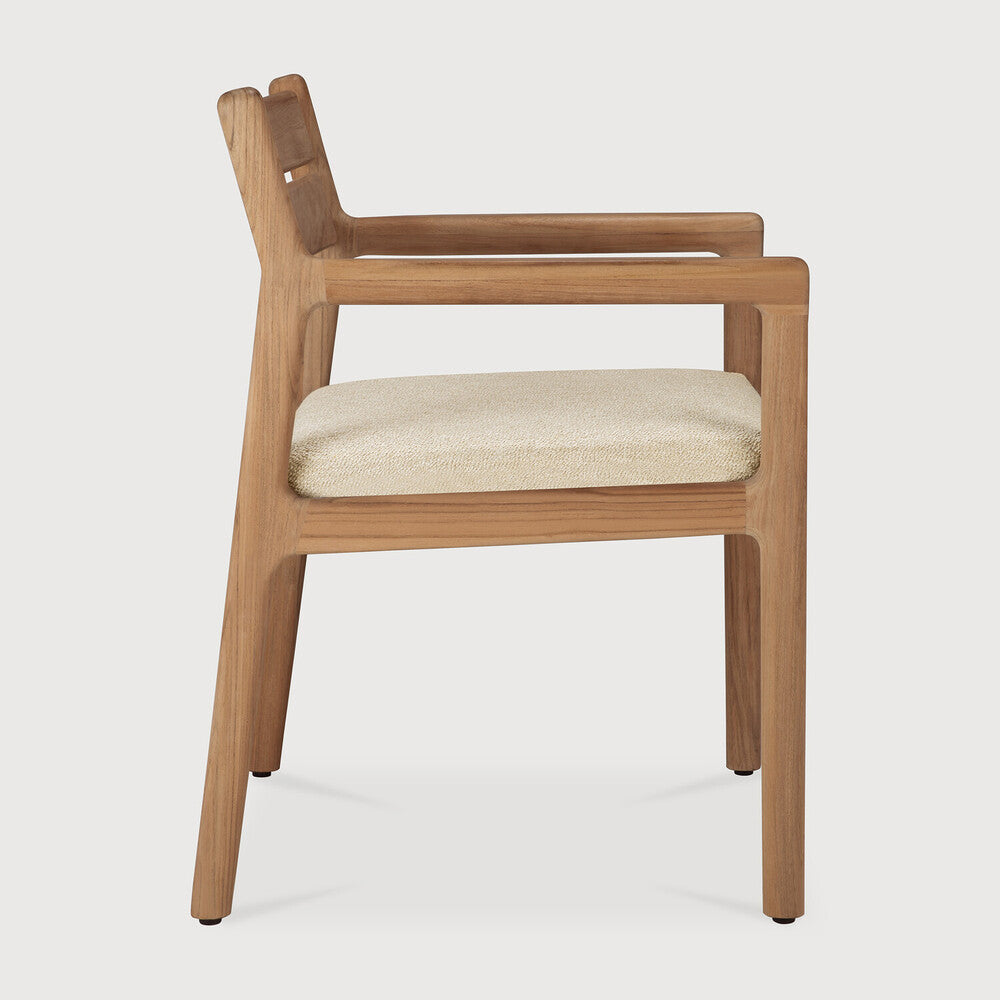 Featuring Jack Outdoor Dining Chair Teak by Ethnicraft at Amethyst Home. Alluring from every angle, luxuriant shapes and curves form the basis of the Jack collection. Featuring upholstery woven in Belgium, the Jack offers clean, classic lines with a modern touch. Every detail has been meticulously crafted to ensure comfort and elegance while enjoying the ou. Amethyst Home provides interior design, new home construction design consulting, vintage area rugs, and lighting in the Nashville metro area.