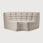 Featuring N701 Beige Modular Sofa Sectional by Ethnicraft at Amethyst Home. The N701 Beige Sofa is an inviting design that oozes comfort and relaxation. By combining the different pieces and sizes, you have unlimited possibilities when it comes to creating your own unique setting. Designed by Jacques Deneef, it’s available in multiple colors and materials.Size for the 1 seater sofa (WxDxH):. Amethyst Home provides interior design services, furniture, rugs, and lighting in the Calabasas metro area.