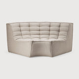Featuring N701 Beige Modular Sofa Sectional by Ethnicraft at Amethyst Home. The N701 Beige Sofa is an inviting design that oozes comfort and relaxation. By combining the different pieces and sizes, you have unlimited possibilities when it comes to creating your own unique setting. Designed by Jacques Deneef, it’s available in multiple colors and materials.Size for the 1 seater sofa (WxDxH):. Amethyst Home provides interior design services, furniture, rugs, and lighting in the Calabasas metro area.