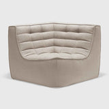 Featuring N701 Beige Modular Sofa Sectional by Ethnicraft at Amethyst Home. The N701 Beige Sofa is an inviting design that oozes comfort and relaxation. By combining the different pieces and sizes, you have unlimited possibilities when it comes to creating your own unique setting. Designed by Jacques Deneef, it’s available in multiple colors and materials.Size for the 1 seater sofa (WxDxH): . Amethyst Home provides interior design services, furniture, rugs, and lighting in the Monterey metro area.
