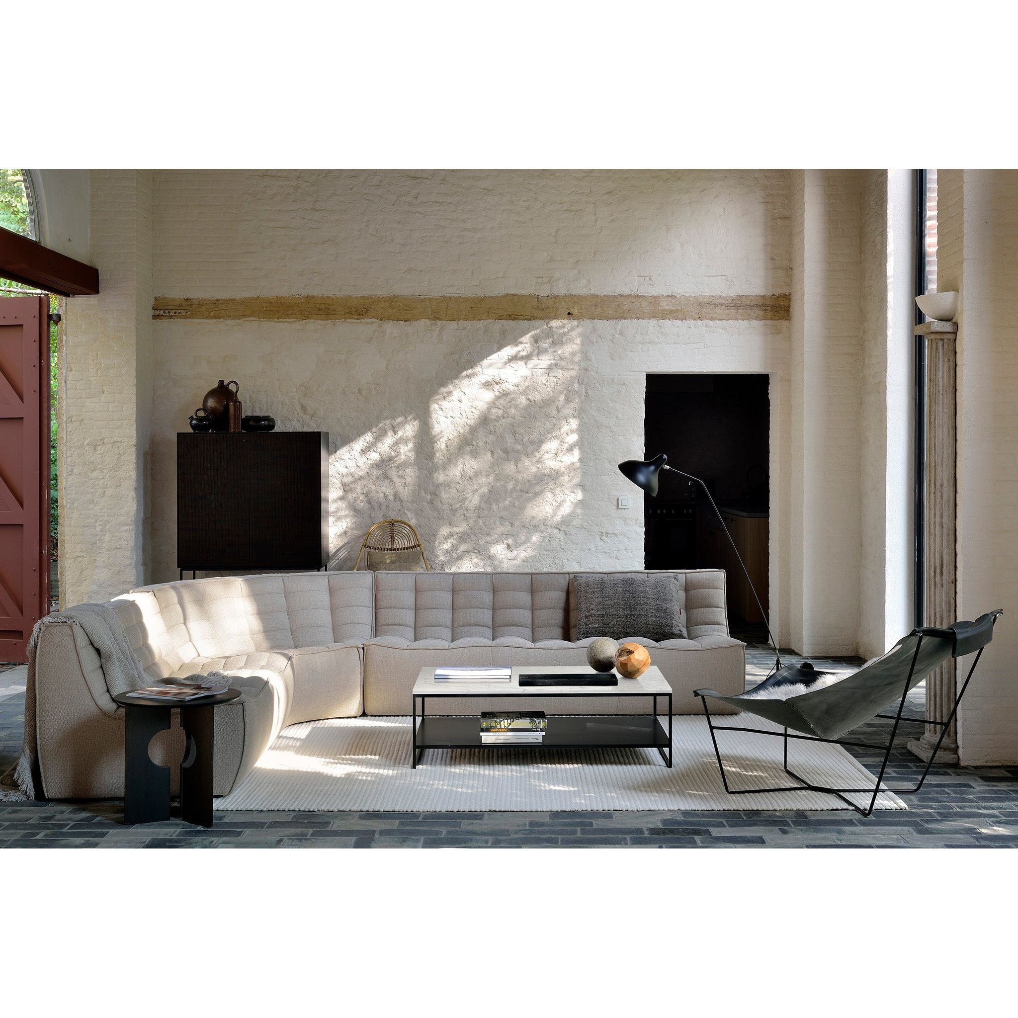 Featuring N701 Beige Modular Sofa Sectional by Ethnicraft at Amethyst Home. The N701 Beige Sofa is an inviting design that oozes comfort and relaxation. By combining the different pieces and sizes, you have unlimited possibilities when it comes to creating your own unique setting. Designed by Jacques Deneef, it’s available in multiple colors and materials.Size for the 1 seater sofa (WxDxH):. Amethyst Home provides interior design services, furniture, rugs, and lighting in the Park City metro area.