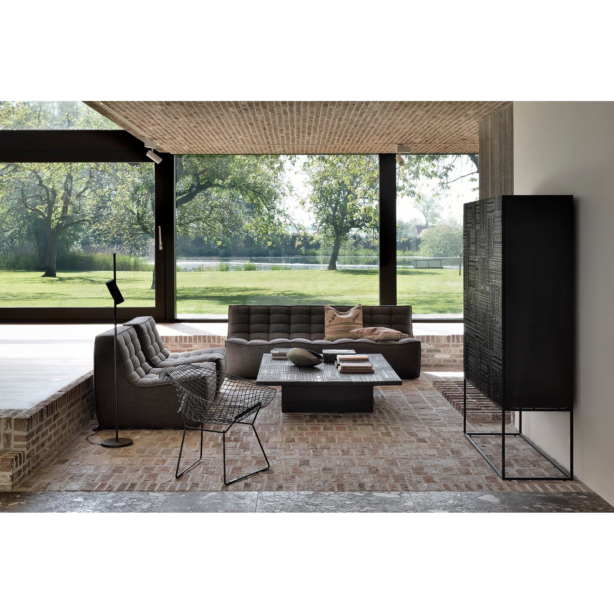 The N701 sofa is an inviting design that oozes comfort and relaxation. By combining the different pieces and sizes, you have unlimited possibilities when it comes to creating your own unique setting. Designed by Jacques Deneef, it’s available in multiple colors and materials. Amethyst Home provides interior design services, furniture, rugs, and lighting in the Dallas metro area.