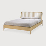 Featuring Oak Spindle Bed by Ethnicraft at Amethyst Home. The Oak Spindle Bed found its inspiration in the traditional spinning wheel and incorporates perfectly aligned spokes into the headboard. Slightly tapered legs and rounded edges add a soft, sensual quality to this beautiful bedroom collection.
For regular dusting use a dry cloth. For cleaning or in case of a spill, use a damp cloth and n. Amethyst Home provides interior design services, furniture, rugs, and lighting in the Omaha metro area.