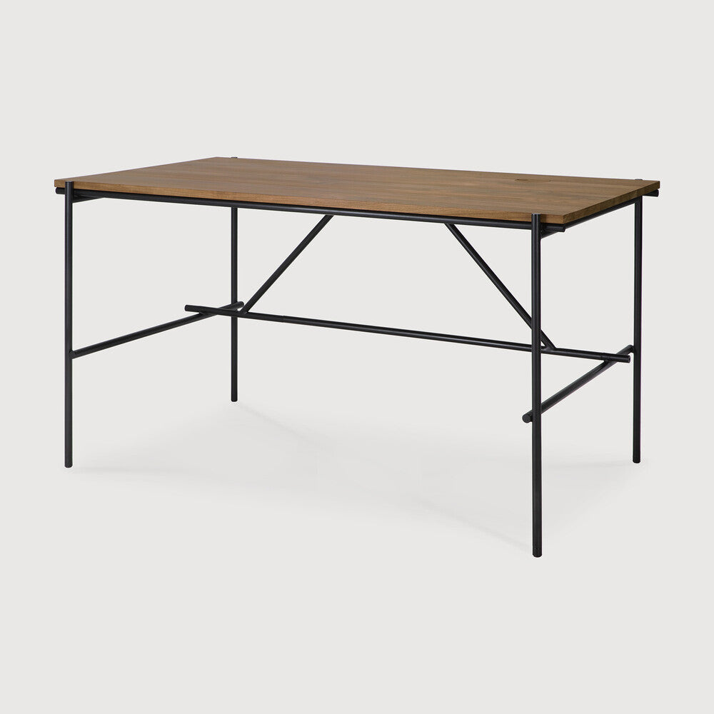 Featuring Oscar Desk Teak by Ethnicraft at Amethyst Home. Bringing form and function to your professional way of life, the Oscar collection ticks the right boxes. While some prefer the minimalist look, others may need more storage. Oscar offers practicality and organization in the most elegant manner.
Dimensions: 28"d x 55.5"w x 30"h
Brushed : NoFinish : V. Amethyst Home provides interior design, new home construction design consulting, vintage area rugs, and lighting in the Alpharetta metro area.