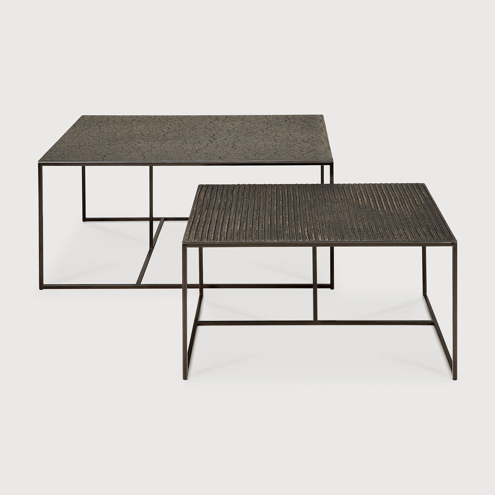Featuring Pentagon Nesting Coffee Table Set Whisky by Ethnicraft at Amethyst Home. Relying on some of the oldest artistic ancestral techniques, the Pentagon nesting coffee tables are created and shaped by our skilled artisans. Natural mineral powders and pigments blend to form the table’s whisky color and unique finish. Sold as a set of two, offering maxim. Amethyst Home provides interior design, new home construction design consulting, vintage area rugs, and lighting in the Alpharetta metro area.