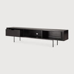 Featuring Roller Max TV Cupboard Teak Black XL by Ethnicraft at Amethyst Home. The Roller Max collection is remarkable in its design, distinguished with its stacked wood-stick effect. The TV cupboard offers functional storage in an eye-catching design, resulting in an elegant and sophisticated item for both residential and commercial spaces.
Overall Dimen. Amethyst Home provides interior design, new home construction design consulting, vintage area rugs, and lighting in the Los Angeles metro area.