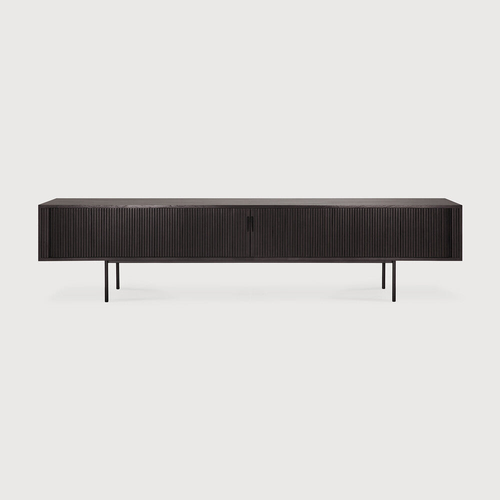 Roller Max TV Cupboard Teak Black XL | ready to ship!