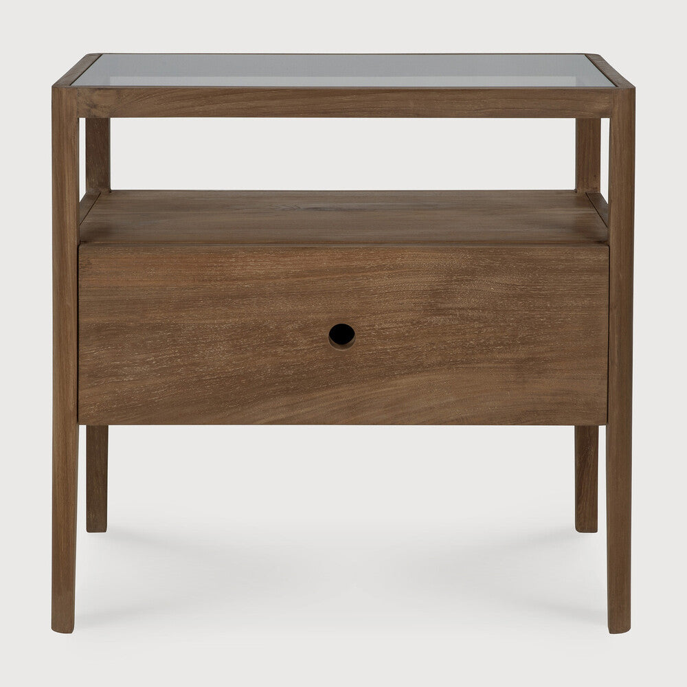 Spindle Bedside Table Reclaimed Teak | ready to ship!