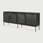 Featuring Stairs Sideboard by Ethnicraft at Amethyst Home. An angular composition, designed by Alain van Havre, forms the heart of a design that aims to distance itself from traditional static and immobile surfaces. A unique sense of volume is created which alters your perception of the sideboard as you walk by.
Dimensions: 18.5"d x 79"w x 31.5"h
Adjustabl. Amethyst Home provides interior design, new home construction design consulting, vintage area rugs, and lighting in the Alpharetta metro area.
