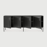 Featuring Stairs Sideboard by Ethnicraft at Amethyst Home. An angular composition, designed by Alain van Havre, forms the heart of a design that aims to distance itself from traditional static and immobile surfaces. A unique sense of volume is created which alters your perception of the sideboard as you walk by.
Dimensions: 18.5"d x 79"w x 31.5"h
Adjustable Sh. Amethyst Home provides interior design, new home construction design consulting, vintage area rugs, and lighting in the Austin metro area.