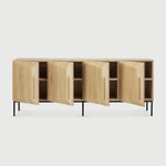 Featuring Stairs Sideboard by Ethnicraft at Amethyst Home. An angular composition, designed by Alain van Havre, forms the heart of a design that aims to distance itself from traditional static and immobile surfaces. A unique sense of volume is created which alters your perception of the sideboard as you walk by.
Dimensions: 18.5"d x 79"w x 31.5"h
Adjustable . Amethyst Home provides interior design, new home construction design consulting, vintage area rugs, and lighting in the Portland metro area.