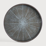 A subdued color palette meets captivating motifs inspired by nature and travel. This White Slice wooden tray experiments with the balance between rich patterns offset with muted tones, revealing the beauty behind the deceivingly ordinary subjects from which inspiration is drawn. In doing so, this collection captures the essence of timelessness. Amethyst Home provides interior design services, furniture, rugs, and lighting in the Kansas City metro area.