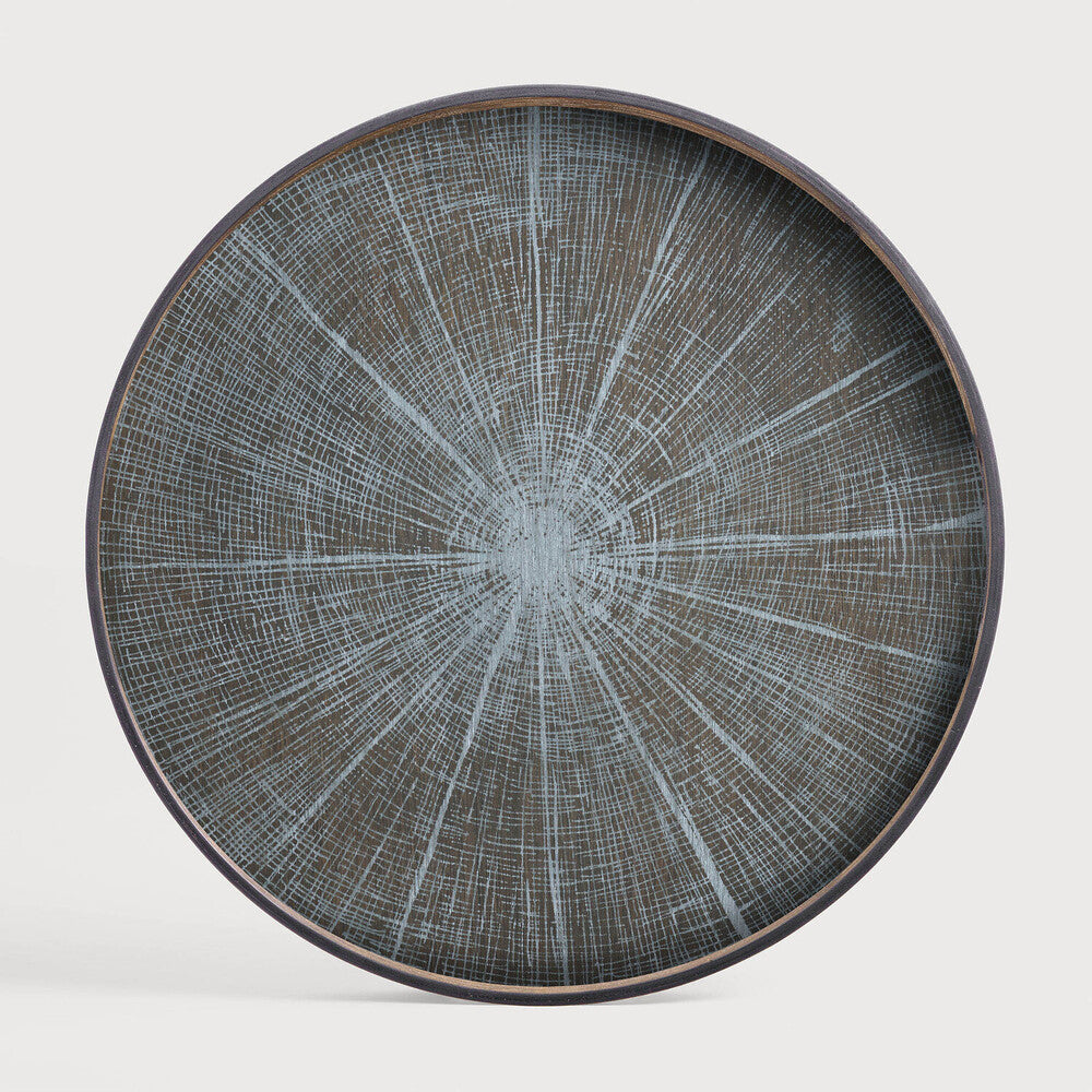 White Slice Wooden Tray