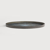 A subdued color palette meets captivating motifs inspired by nature and travel. This White Slice wooden tray experiments with the balance between rich patterns offset with muted tones, revealing the beauty behind the deceivingly ordinary subjects from which inspiration is drawn. In doing so, this collection captures the essence of timelessness. Amethyst Home provides interior design services, furniture, rugs, and lighting in the Miami metro area.