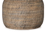 This Ansel Contrast Black Basket is woven from natural Lombok and black rattan, bringing a gorgeous color and texture to the basket. A large, stylish basket to store your pet toys, blankets, or other items around the home.   Overall Dimensions: 24.00"w x 24.00"d x 18.50"h Colors: Natural Lombok Weave, Black Rattan Materials: Lombok, Rattan