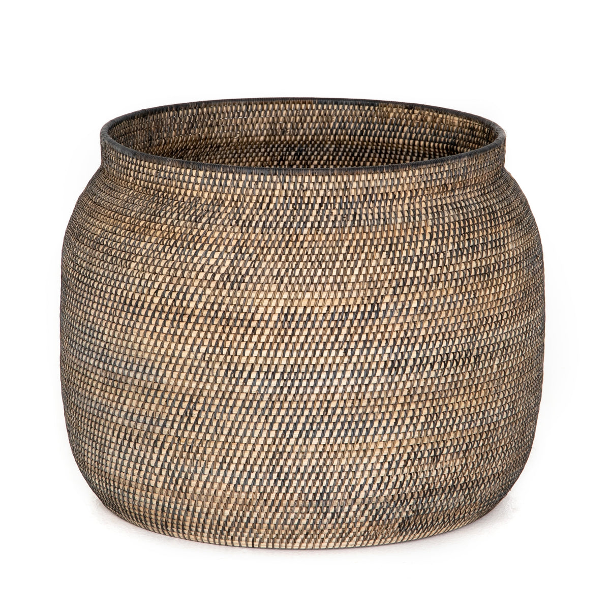 Bristol Black Rattan Oversized Basket | ready to ship!