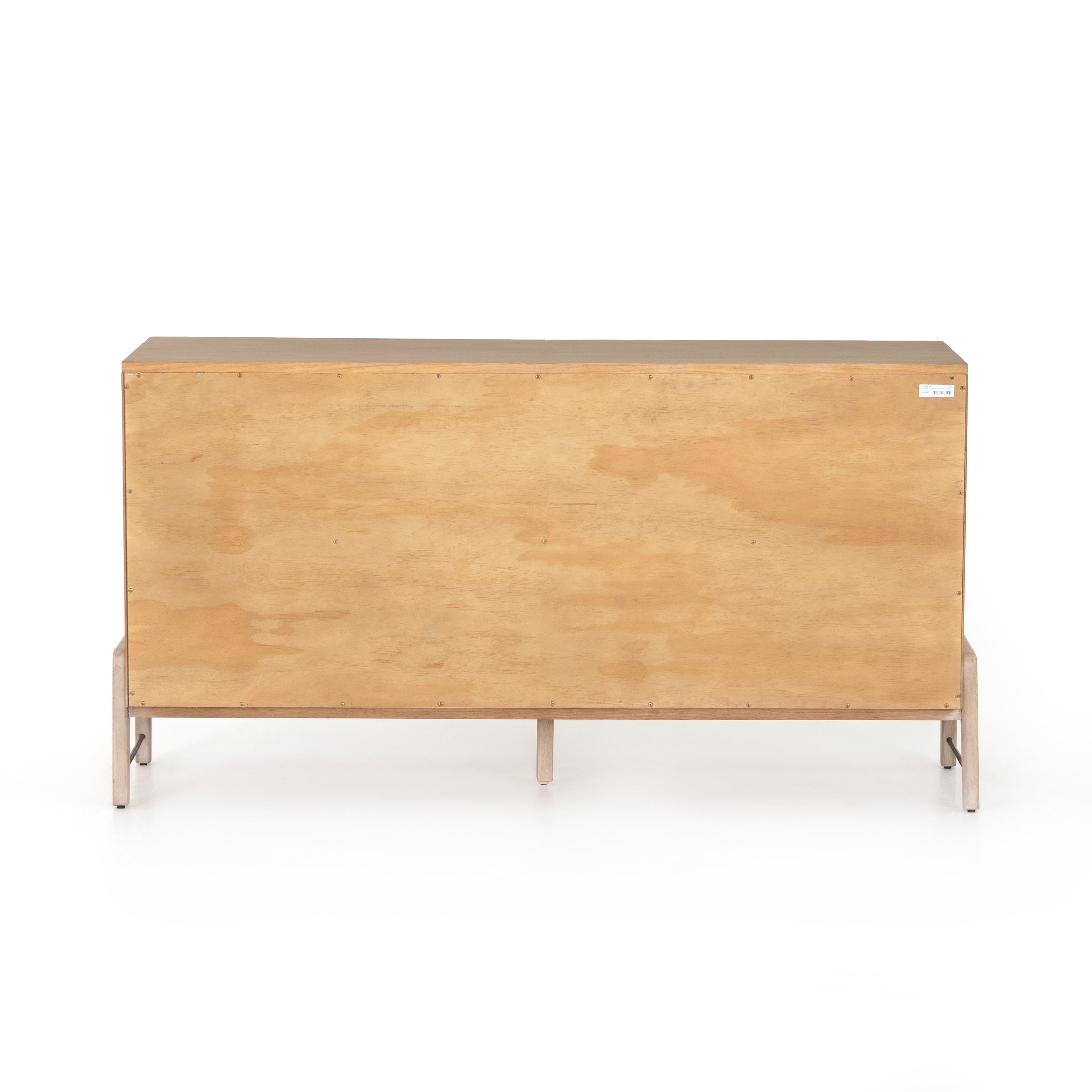 Featuring Rosedale 6 Drawer Dresser by Four Hands at Amethyst Home. The light-finished oak of this Rosedale 6 Drawer Dresser brings a clean, brightness to any room. With six spacious drawers and iron hardware wrapped in a gorgeous, tan leather, this is a functional and beautiful piece to add to your bedroom or other area. 
Overall Dimensions: 62.50"W x 1.  Amethyst Home provides interior design, new home construction design consulting, vintage area rugs, and lighting in the Kansas City metro area.