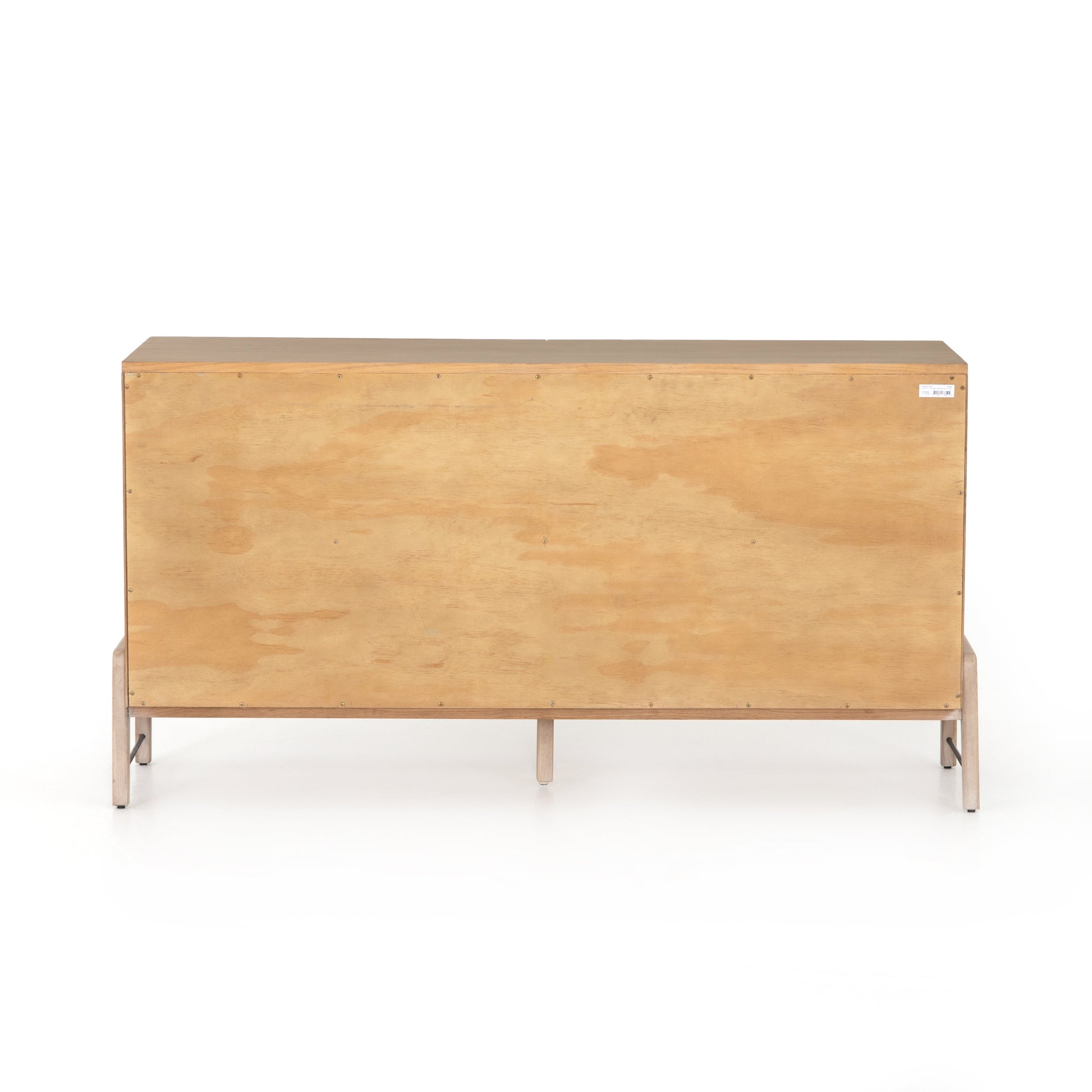 The light-finished oak of this Rosedale 6 Drawer Dresser brings a clean, brightness to any room. With six spacious drawers and iron hardware wrapped in a gorgeous, tan leather,  this is a functional and beautiful piece to add to your bedroom or other area.   Overall Dimensions: 62.50"w x 19.50"d x 33.00"h Materials: Oak Veneer, Top Grain Leather, Iron, Solid Oak