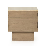 Featuring Lennon Travertine Nightstand by Four Hands at Amethyst Home. Warm travertine is the highlight of this modern nightstand.  The Lennon nightstand is wonderful as it has a smaller footprint yet great storage.
Overall Dimensions: 22"W x 25"L x 22.75"HColors: Yucca Oak, TravertineMaterials: Oak Veneer, Solid TravertineWeight: 88.18 lb. Amethyst Home provides interior design, new home construction design consulting, vintage area rugs, and lighting in the Seattle metro area.