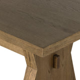 Featuring Tia Drifted Oak Dining Table by Four Hands at Amethyst Home. Inspired by European antiques, grand scaling and bowtie-shaped legs serve plenty of presence. A single stretcher adds a traditional feel to this refreshed altar table. Seats 10 comfortably.
Overall Dimensions: 108"W x 42"L x 30"HColors: Drifted OakMaterials: Solid OakClearance from Floo. Amethyst Home provides interior design, new home construction design consulting, vintage area rugs, and lighting in the Des Moines metro area.