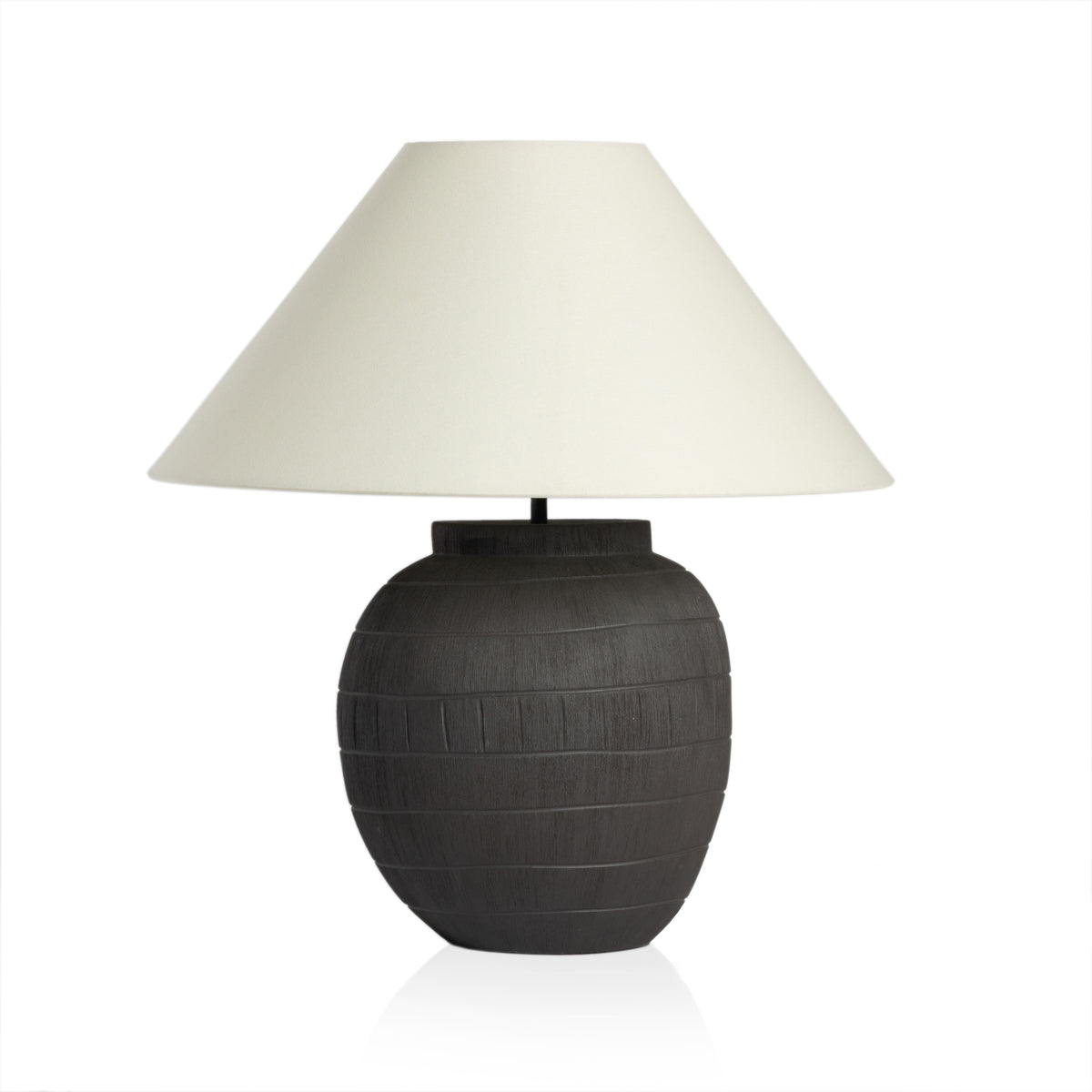 Muji Ivory Linen Table Lamp | ready to ship!