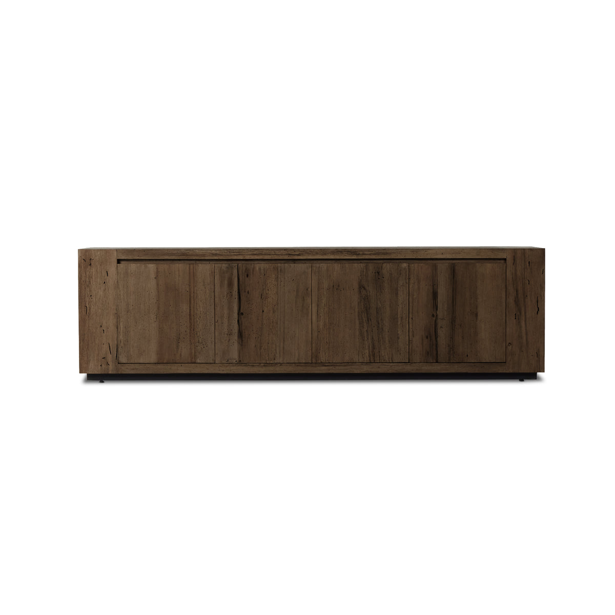 Abaso Ebony Rustic Wormwood Oak Media Console | shipping 11/10/2025