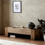 Featuring Abaso Rustic Wormwood Oak Accent Bench by Four Hands at Amethyst Home. Made from thick-cut oak veneer with a rustic finish made to emulate wormwood, featuring clean Parsons lines, chunky squared legs and dovetail joinery detailing.Overall Dimensions: 19.25"W x 70"L x 19"H
Collection: WessonColors: Black Mdf ,Rustic Wormwood OakMaterials: Engineere. Amethyst Home provides interior design, new home construction design consulting, vintage area rugs, and lighting in the Park City metro area.