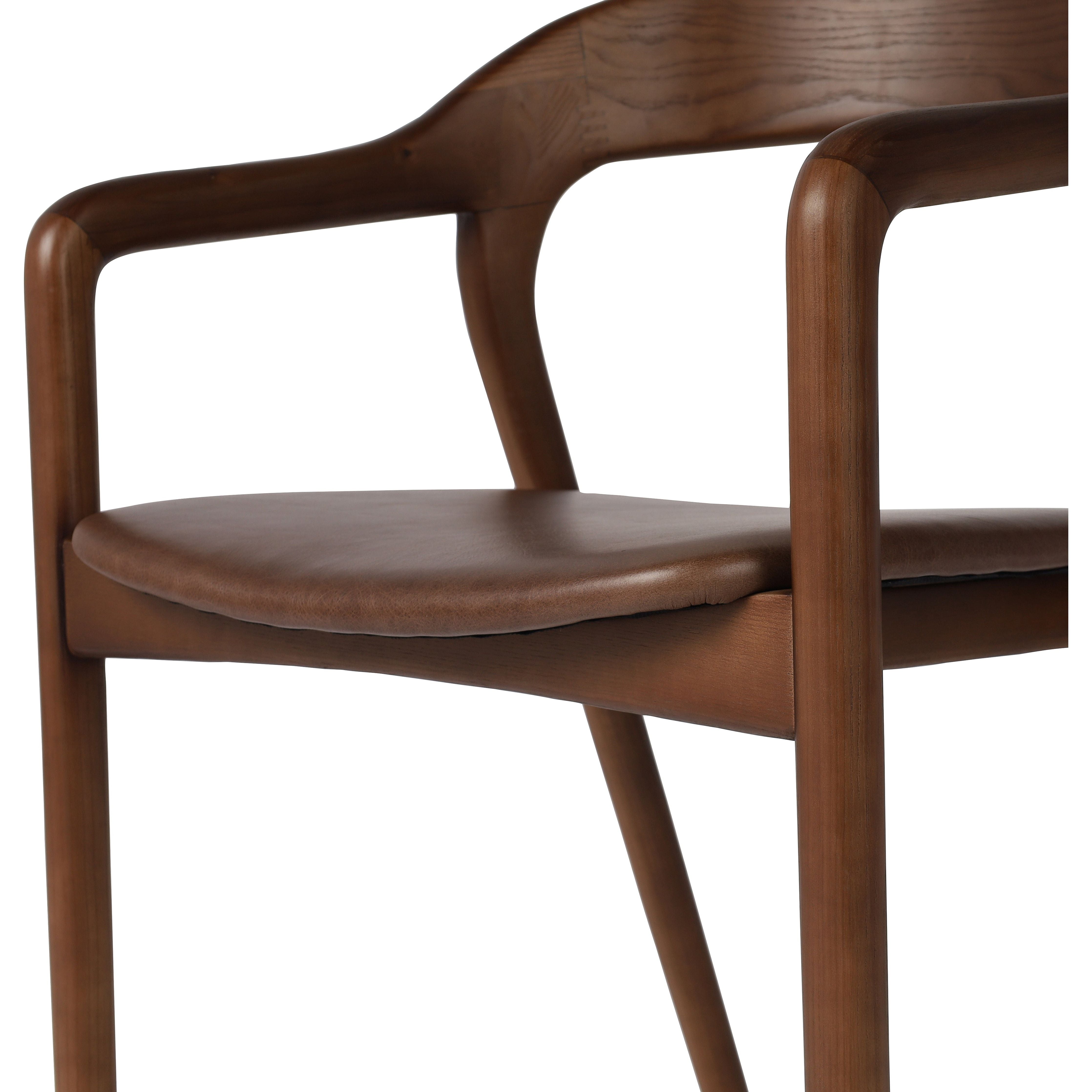 Make it monochromatic. Inspired by simple Scandinavian styling, solid ash forms a shapely open frame for top-grain leather seating. Amethyst Home provides interior design, new construction, custom furniture and area rugs in the Miami metro area
