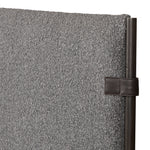Featuring Anderson Knoll Charcoal Bed by Four Hands at Amethyst Home. Bring texture into play. Upholstered in a performance fabric in a grey boucle for Knoll Charcoal, with decorative leather straps adding a material-driven touch with contrast. Standard box spring required.
Sizes:
King : 81.50"W x 85"L x 55"HInterior dimensions for a  king mattress: 76.75" x 80.75" x 2"
Queen : 65.75"W x 85"L. Amethyst Home provides interior design services, furniture, rugs, and lighting in the Houston metro area.