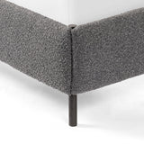 Featuring Anderson Knoll Charcoal Bed by Four Hands at Amethyst Home. Bring texture into play. Upholstered in a performance fabric in a grey boucle for Knoll Charcoal, with decorative leather straps adding a material-driven touch with contrast. Standard box spring required.
Sizes:
King : 81.50"W x 85"L x 55"HInterior dimensions for a  king mattress: 76.75" x 80.75" x 2"
Queen : 65.75"W x. Amethyst Home provides interior design services, furniture, rugs, and lighting in the Laguna Beach metro area.