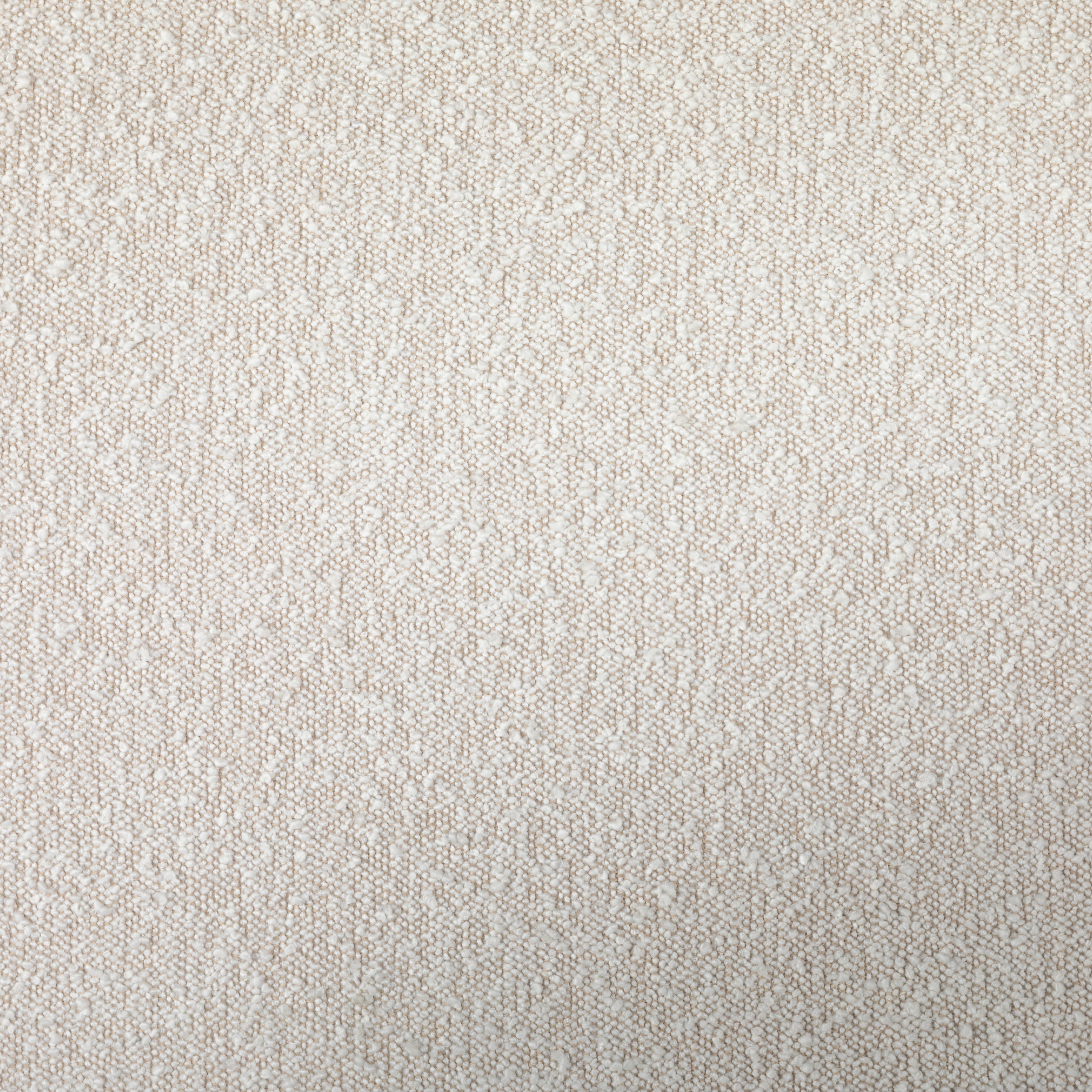 Bring texture into play. Upholstered in a classic cream-colored boucle, with decorative leather straps adding a material-driven touch with contrast. Standard box spring required. Amethyst Home provides interior design services, furniture, rugs, and lighting in the Newport Beach metro area.