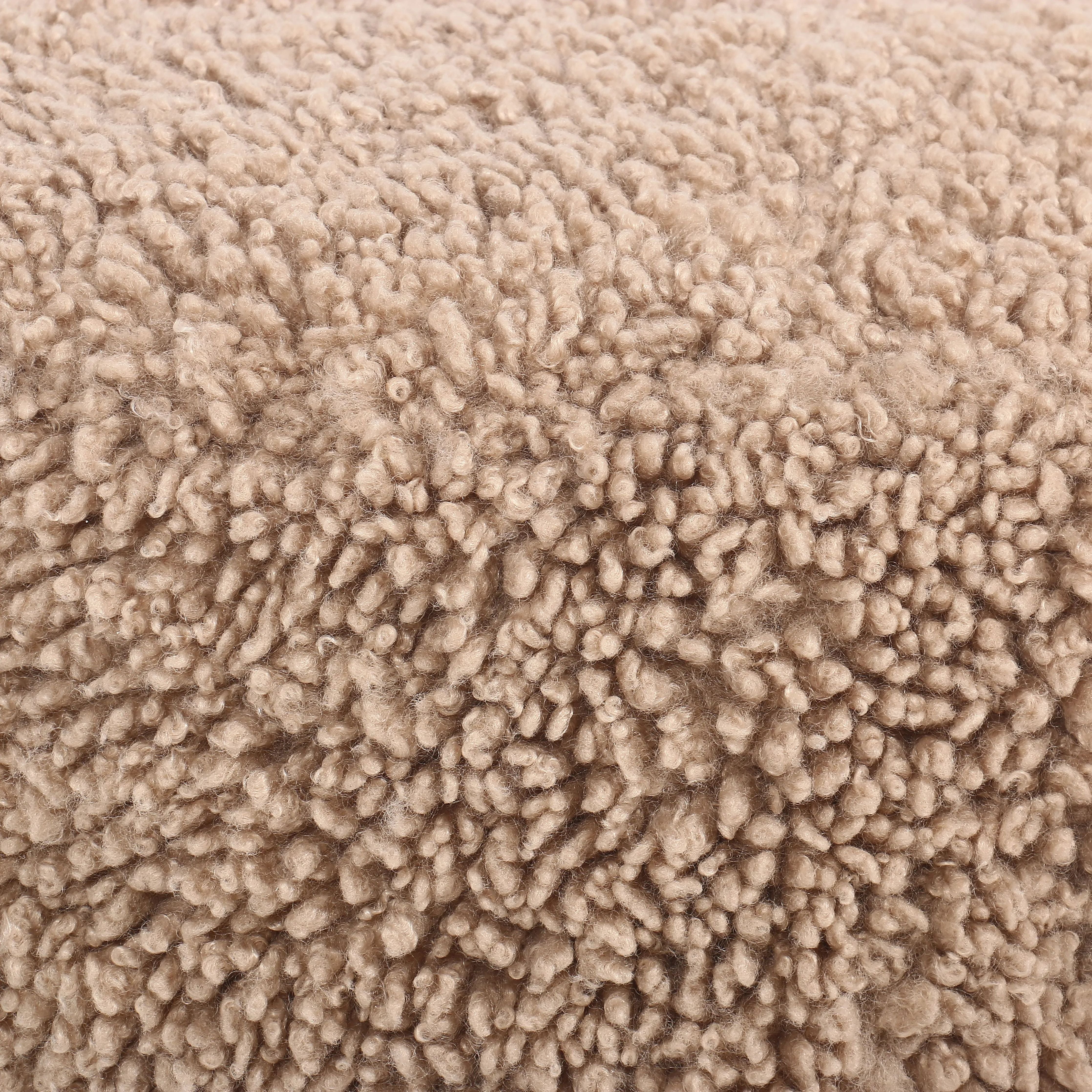 Featuring Aniston Andes Toast Ottoman by Four Hands at Amethyst Home. Place this round ottoman just about anywhere. Upholstered in a faux Mongolian shearling with a high pile fur in a toasty tan neutral hue. Burnt birch parawood legs add a touch of contrast.Overall Dimensions: 22.5"W x 22.5"L x 20.5"H
Collection: KensingtonColors: Andes Toast ,Burnt BirchMa. Amethyst Home provides interior design, new home construction design consulting, vintage area rugs, and lighting in the San Diego metro area.