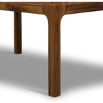 Inspired by campaign-style furniture of the 1800s â€” packable pieces first designed for traveling military use â€” a simply shaped nightstand of natural walnut features a subtly inset top and rounded legs, finished with wooden hardware Amethyst Home provides interior design, new home construction design consulting, vintage area rugs, and lighting in the Nashville metro area.