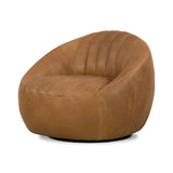 Featuring Audie Heirloom Sienna Swivel Chair by Four Hands at Amethyst Home. The Audie Heirloom Sienna Swivel Chair is made of heirloom leather that is salvaged and processed from upcycled hides featuring an abundance of natural markings, scars and color variations. The result? Supple, buttery-soft hides with an unmatched depth of color and authentic lived-in look.
Overall Dimensions: 35.50. Amethyst Home provides interior design services, furniture, rugs, and lighting in the Calabasas metro area.