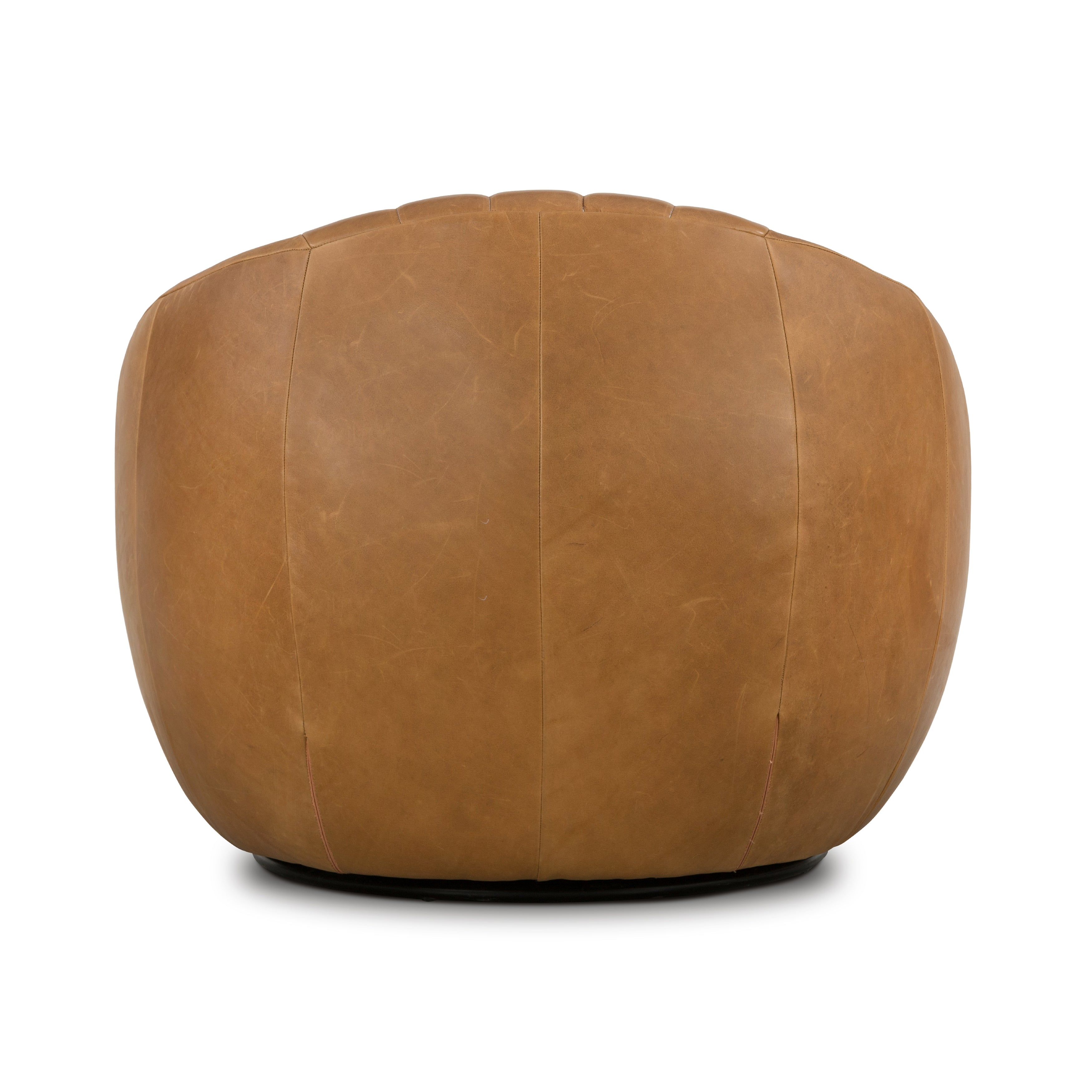 Featuring Audie Heirloom Sienna Swivel Chair by Four Hands at Amethyst Home. The Audie Heirloom Sienna Swivel Chair is made of heirloom leather that is salvaged and processed from upcycled hides featuring an abundance of natural markings, scars and color variations. The result? Supple, buttery-soft hides with an unmatched depth of color and authentic lived-in look.
Overall Dimensions: 35.. Amethyst Home provides interior design services, furniture, rugs, and lighting in the Kansas City metro area.