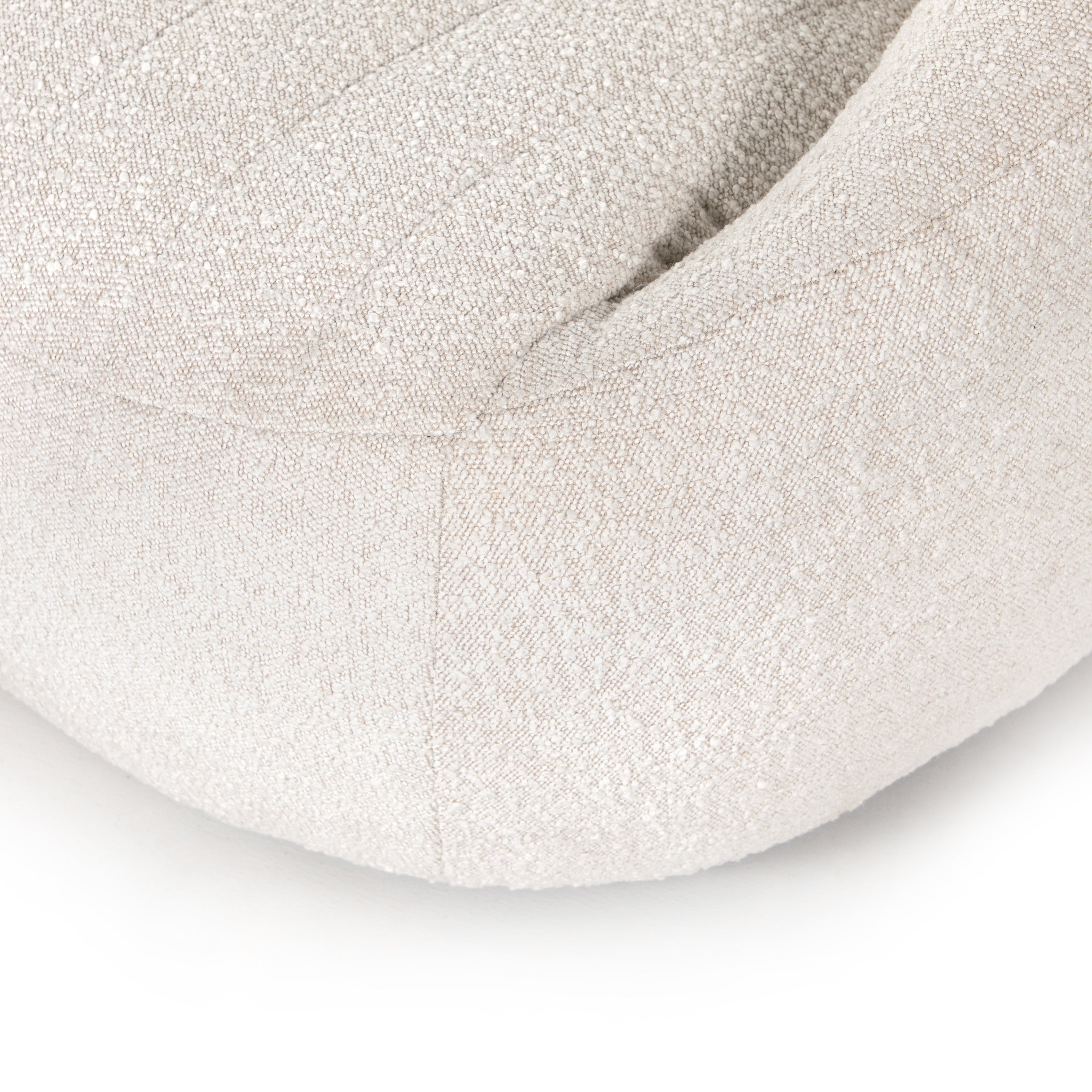 The Audie Knoll Natural Swivel Chair's performance fabrics are specially created to withstand spills, stains, high traffic and wear, ensuring long-term comfort and unmatched durability. Amethyst Home provides interior design services, furniture, rugs, and lighting in the Miami metro area.