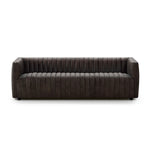 Featuring Augustine Deacon Wolf Sofa by Four Hands at Amethyst Home. Luxurious top-grain leather seating takes on a deep brown hue with dramatic channeling, for trend-forward texture and sumptuous sit.Overall Dimensions: 88"W x 35"L x 26.50"H
Collection: GraysonColors: Deacon WolfMaterials: Top Grain Leather Weight: 105.8 lbsSeat Depth: 24"Seat Height: 17"Arm Height from Floor: 26.. Amethyst Home provides interior design, new construction, custom furniture, and area rugs in the Houston metro area.