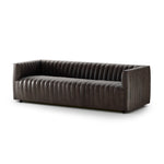Featuring Augustine Deacon Wolf Sofa by Four Hands at Amethyst Home. Luxurious top-grain leather seating takes on a deep brown hue with dramatic channeling, for trend-forward texture and sumptuous sit.Overall Dimensions: 88"W x 35"L x 26.50"H
Collection: GraysonColors: Deacon WolfMaterials: Top Grain Leather Weight: 105.8 lbsSeat Depth: 24"Seat Height: 17"Arm Height from Floor:. Amethyst Home provides interior design, new construction, custom furniture, and area rugs in the Los Angeles metro area.