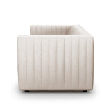Featuring Augustine Dover Crescent Sofa by Four Hands at Amethyst Home. A dramatically channeled sofa with dover crescent linen-blend upholstery offers a crisp, clean look and sumptuous sit. Performance fabrics are specially created to withstand spills, stains, high traffic and wear, ensuring long-term comfort and unmatched durability.Overall Dimensions: 88"W x 35"L x 26.50"H
C. Amethyst Home provides interior design, new construction, custom furniture, and area rugs in the Los Angeles metro area.