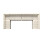 Featuring Augustine Capri Oatmeal U Shape Dining Banquette by Four Hands at Amethyst Home. High-performance fabric in a versatile oatmeal hue features dramatic channeling, for trend-forward texture and sumptuous sit. Option to pair with matching pieces for clever modularity.
Choose your preconfigured width:
106" width:  Overall Dimensions: 106.00"w x 66.50"d x. Amethyst Home provides interior design, new home construction design consulting, vintage area rugs, and lighting in the Boston metro area.
