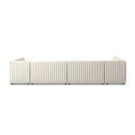 Featuring Augustine Capri Oatmeal U Shape Dining Banquette by Four Hands at Amethyst Home. High-performance fabric in a versatile oatmeal hue features dramatic channeling, for trend-forward texture and sumptuous sit. Option to pair with matching pieces for clever modularity.
Choose your preconfigured width:
106" width:  Overall Dimensions: 106.00"w x 66.5. Amethyst Home provides interior design, new home construction design consulting, vintage area rugs, and lighting in the Kansas City metro area.