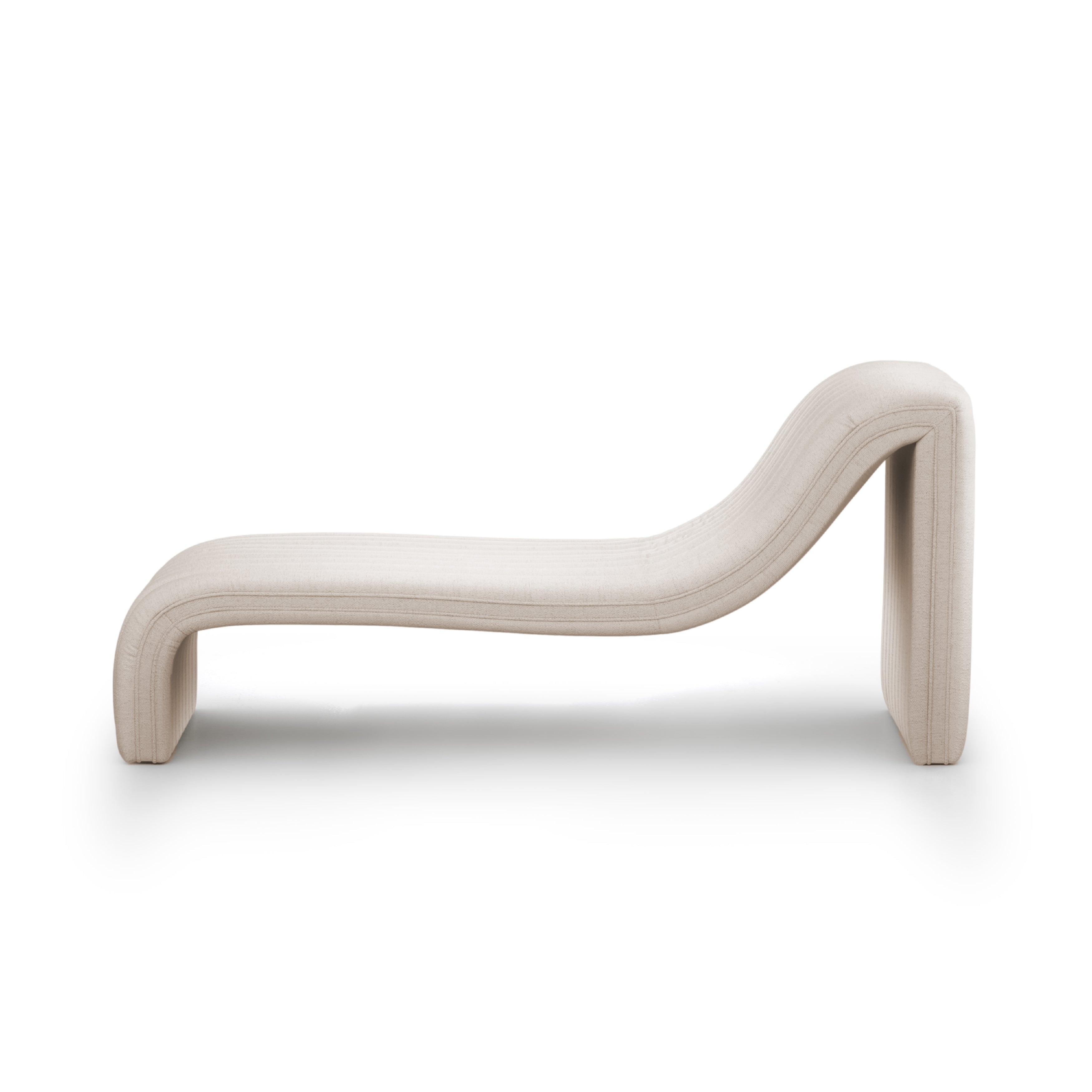 A modern take on the classic chaise, crisp high-performance fabric features dramatic linear channeling, for texture and comfort alike. Performance fabrics are specially created to withstand spills, stains, high traffic and wear, ensuring long-term comfort and unmatched durability. Amethyst Home provides interior design, new construction, custom furniture, and area rugs in the Miami metro area.
