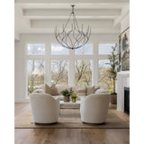 The Aurora Swivel is the perfect blend of comfort and style. The Sherwin Williams Library Pewter and Pure White finishes add a modern touch to the classic design, making it suitable for California farmhouse or modern coastal home design. It's also great for those seeking cottage design ideas to add a touch of sophistication to their kitchen, living room, entry, foyer, or office. Available for Nashville home design, Utah home design, and California home design.