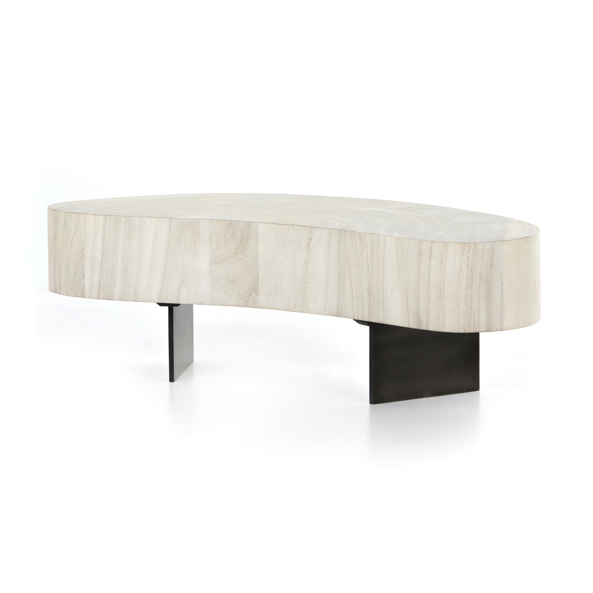 Avett Bleached Coffee Table Tall Piece | ready to ship!