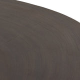 Natural beauty, total novelty. Oyster-cut Guanacaste forms a petite, kidney-shaped coffee table. Visible rings speak to woods' natural graining, while a dark gunmetal-finished base provides clean contrast to the whole look. Option to pair with taller piece, sold separately. Amethyst Home provides interior design, new construction, custom furniture, and area rugs in the Portland metro area.