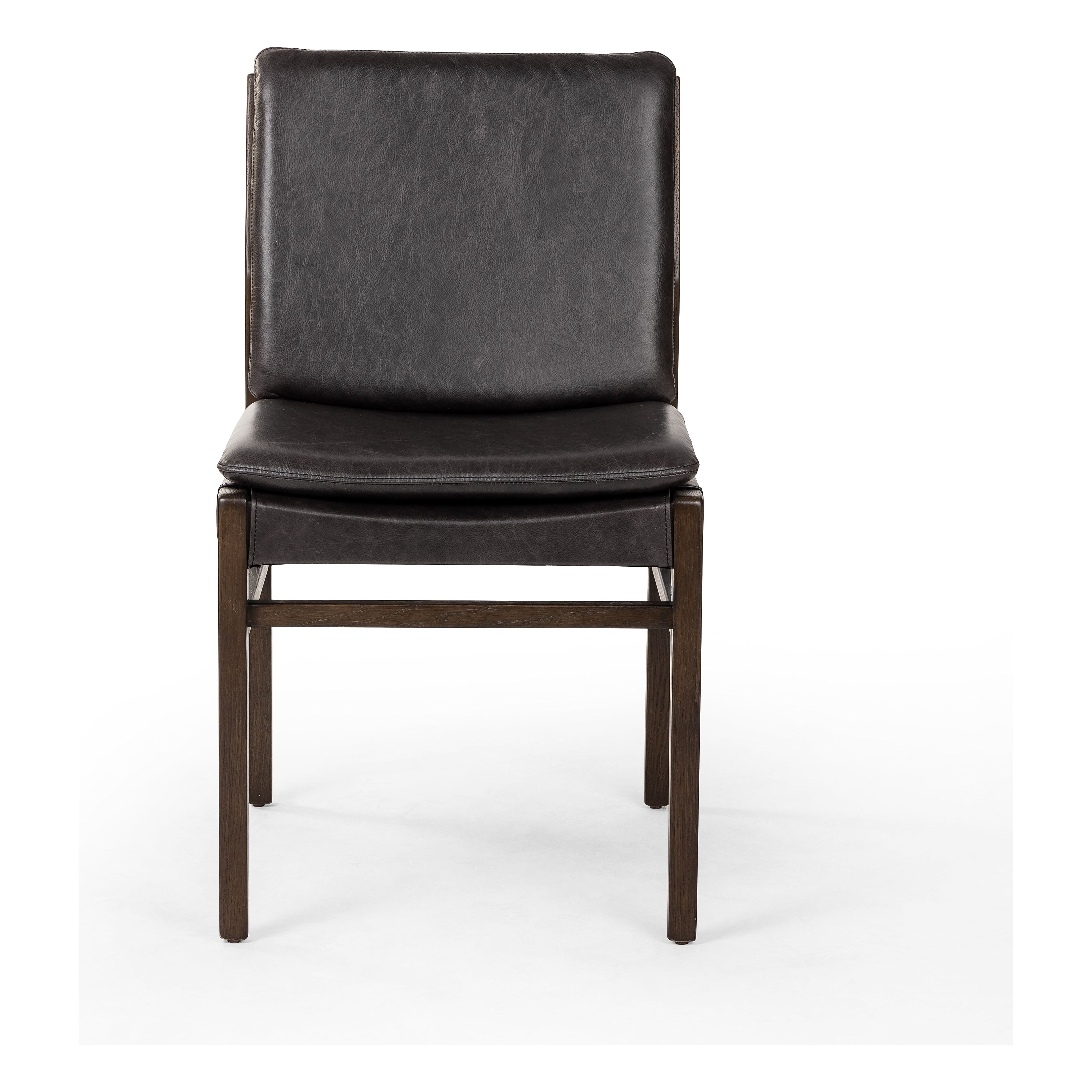 Featuring Aya Sonoma Black Dining Chair by Four Hands at Amethyst Home. Modern and transitional, burnt oak nettlewood frames this armless dining chair. Finished with a top-grain leather exclusive to Four Hands.
Collection: AshfordColors: Sonoma Black ,Burnt OakMaterials: Top Grain Leather ,Solid OakOverall Dimensions: 19.75"W x 25.25"L x 34.75"H Weight: 15.54 lbsSeat Depth: . Amethyst Home provides interior design, new construction, custom furniture, and area rugs in the Salt Lake City metro area.