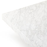 Featuring Bellamy White Carrera Marble Rectangular Coffee Table by Four Hands at Amethyst Home. Structured lines and wide proportions fuse for a mixed material coffee table of smoked oak and polished marble.Collection: HughesColors: White Carrera Marble ,Smoked Oak VeneerMaterials: Carrara Solid ,Thick Oak Veneer ,Poplar Plywood Weight: 207.23 lbs. Amethyst Home provides interior design, new home construction design consulting, vintage area rugs, and lighting in the Dallas metro area.