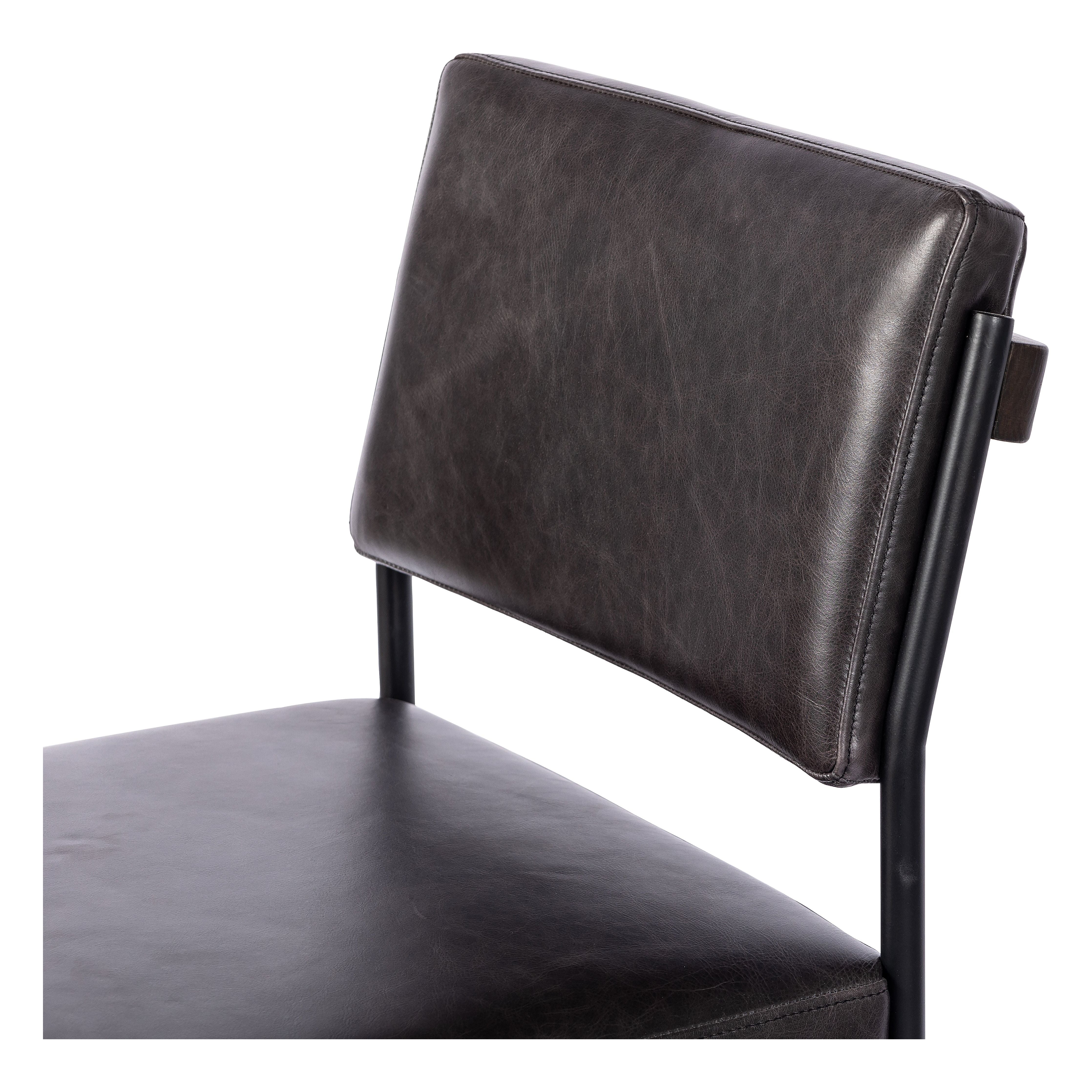 Featuring Benton Sonoma Black Stool by Four Hands at Amethyst Home. Simple and streamlined with thoughtful details. Slim, black-finished iron frame with solid oak decking, plus black top-grain leather seating for modernity. A stylish staple for any counter.Collection: AshfordColors: Sonoma Black ,Burnt Nettlewood ,Midnight IronMaterials: Top Grain Leather ,Solid Nettlewood ,Iron . Amethyst Home provides interior design, new construction, custom furniture, and area rugs in the Nashville metro area.