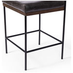 Featuring Benton Sonoma Black Stool by Four Hands at Amethyst Home. Simple and streamlined with thoughtful details. Slim, black-finished iron frame with solid oak decking, plus black top-grain leather seating for modernity. A stylish staple for any counter.Collection: AshfordColors: Sonoma Black ,Burnt Nettlewood ,Midnight IronMaterials: Top Grain Leather ,Solid Nettlewood ,Iron. Amethyst Home provides interior design, new construction, custom furniture, and area rugs in the Scottsdale metro area.
