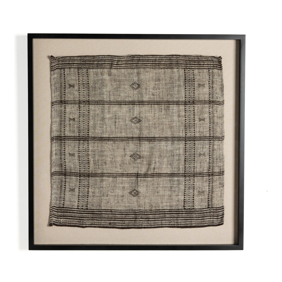 Bhujodi Mocha With Rustic Walnut Textile | shipping 10/25/2025